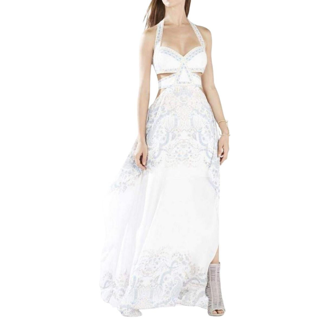 BCBGMAXAZRIA-Cutout Cascade Dress - Runway Catalog