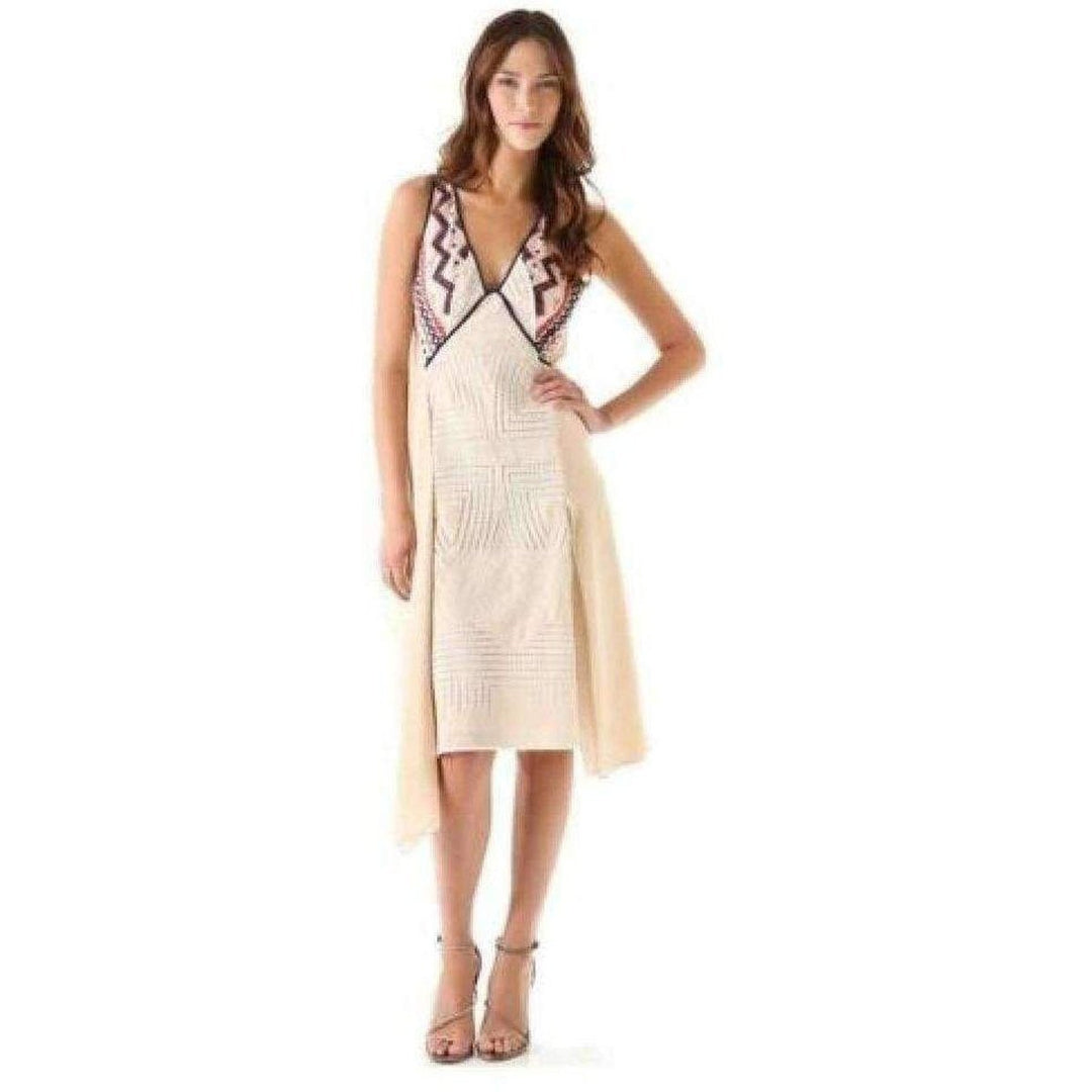 BCBGMAXAZRIA-Dayanna Color Block Silk Dress - Runway Catalog