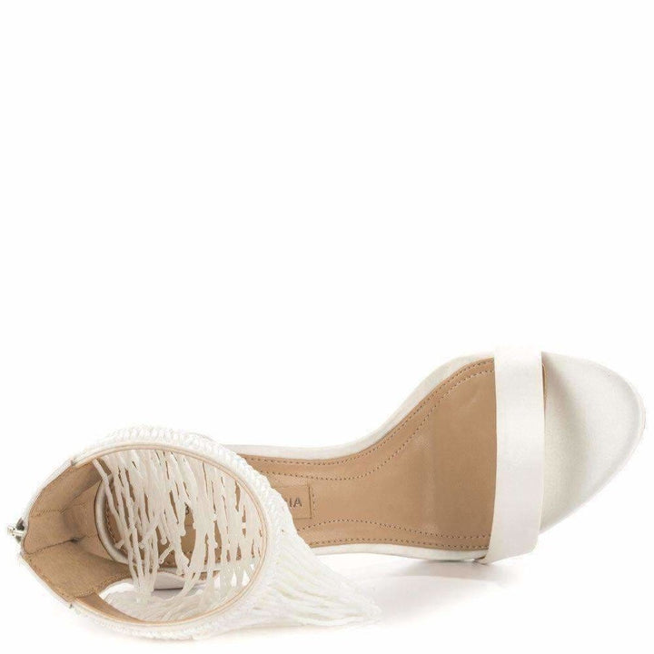 Devine High Heel Beaded Ankle Dress Sandals