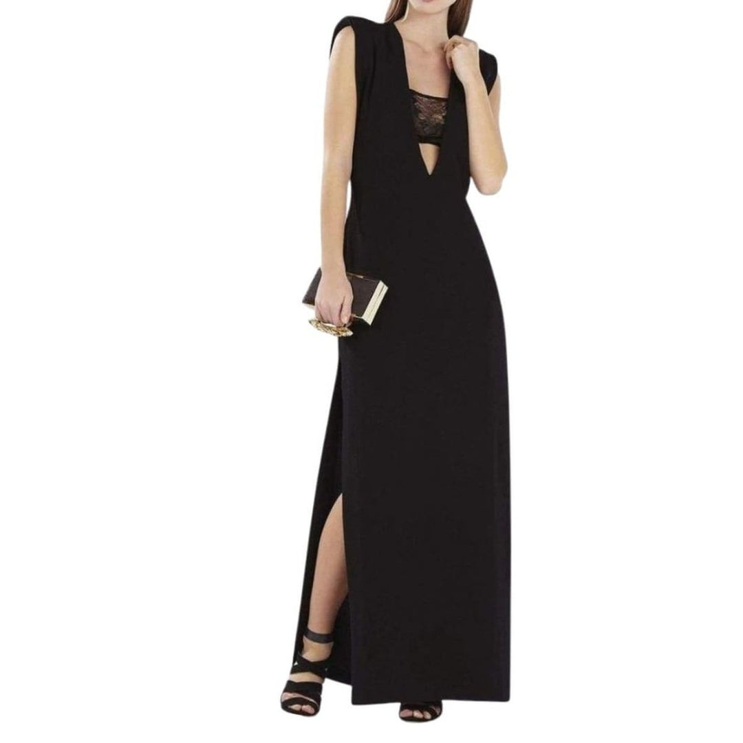 Devyn Plunging V-Neck Bandeau Detail Dress