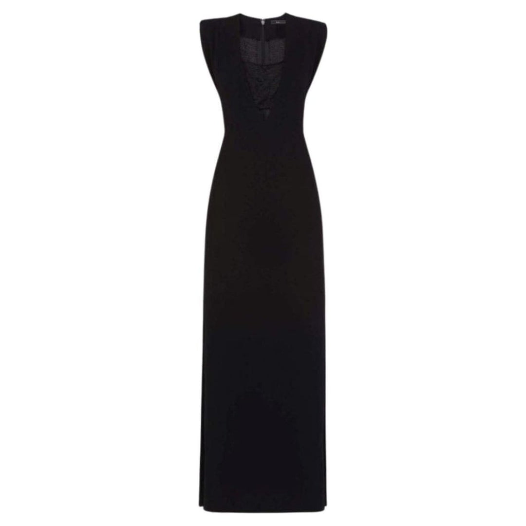BCBGMAXAZRIA-Devyn Plunging V-Neck Bandeau Detail Dress - Runway Catalog