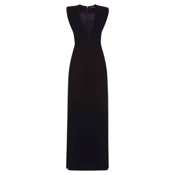 BCBGMAXAZRIA-Devyn Plunging V-Neck Bandeau Detail Dress - Runway Catalog