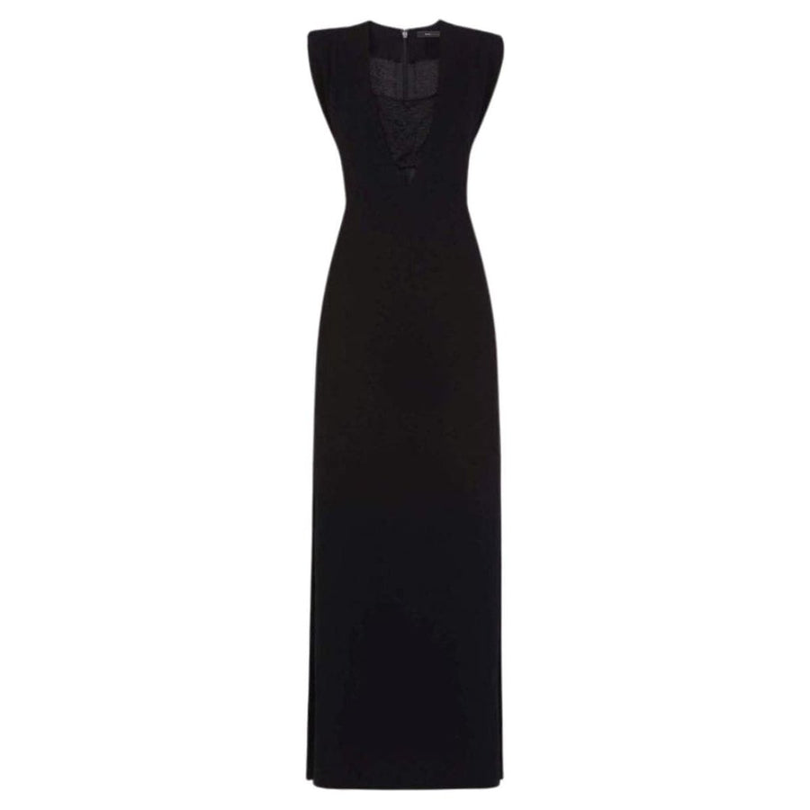 BCBGMAXAZRIA-Devyn Plunging V-Neck Bandeau Detail Dress - Runway Catalog