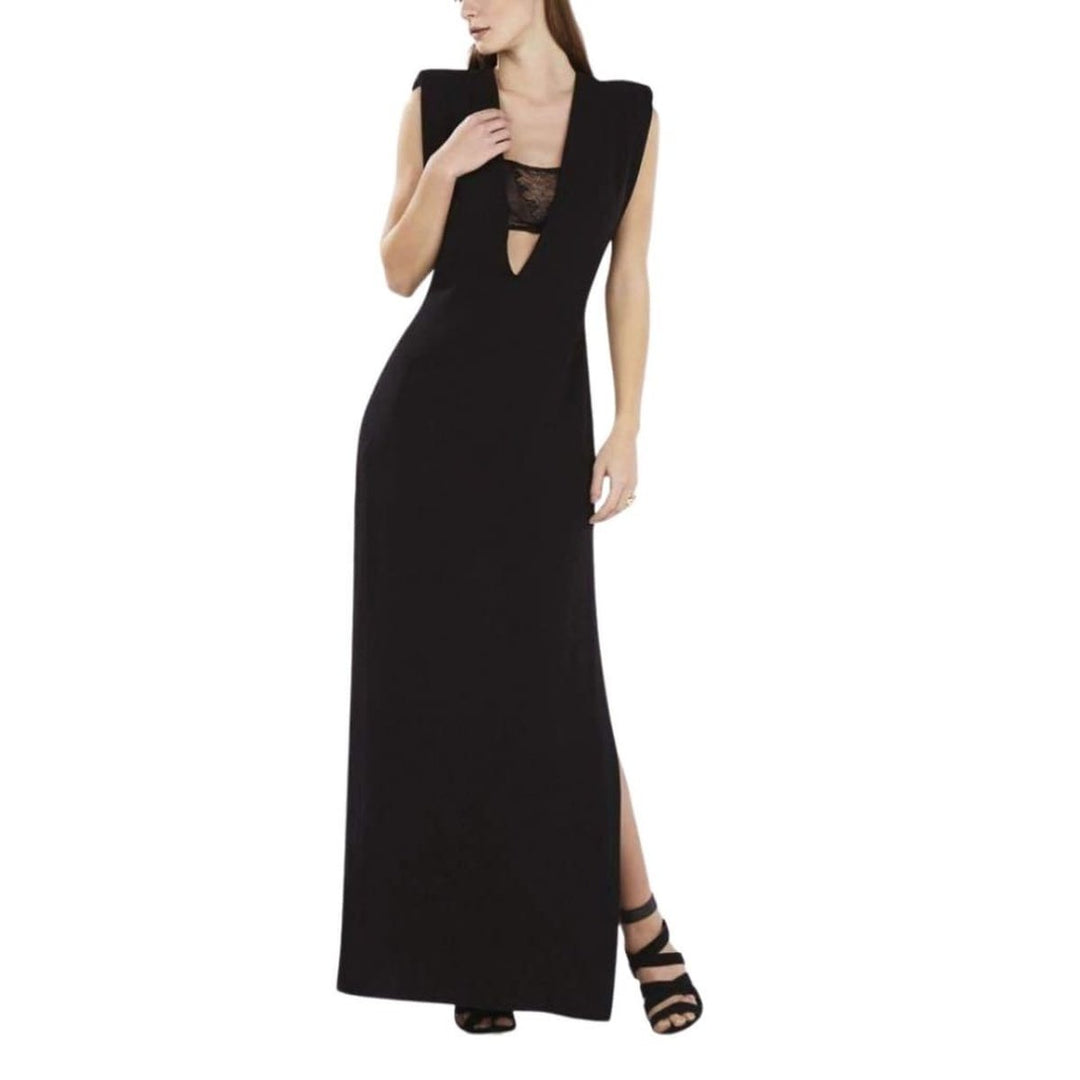 Devyn Plunging V-Neck Bandeau Detail Dress