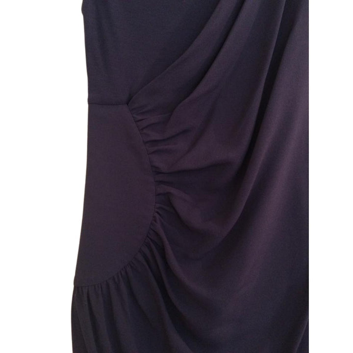 Draped Side Zipper Dress