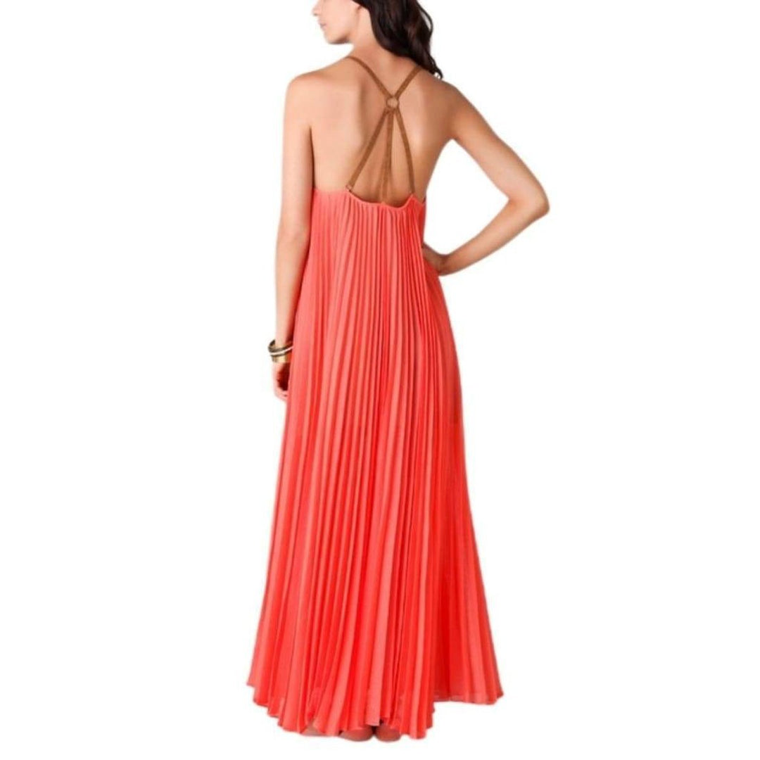 Edita Sunburst-Pleat Maxi Dress
