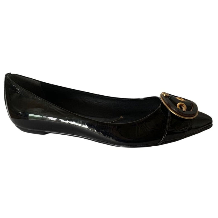 BCBGMAXAZRIA-Emlyn Pointed Toe Patent Leather Flats - Runway Catalog