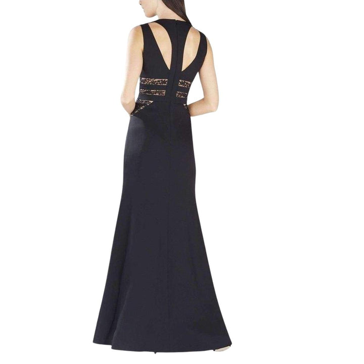 Emyli Lace Blocked V-Neck Dress