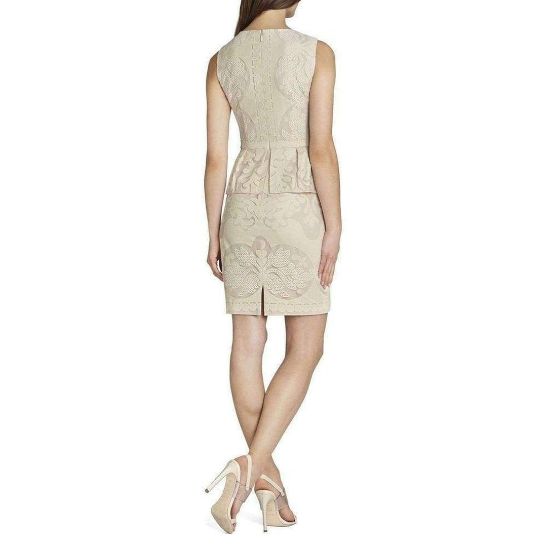 Etna Lace Peplum Sheath Dress