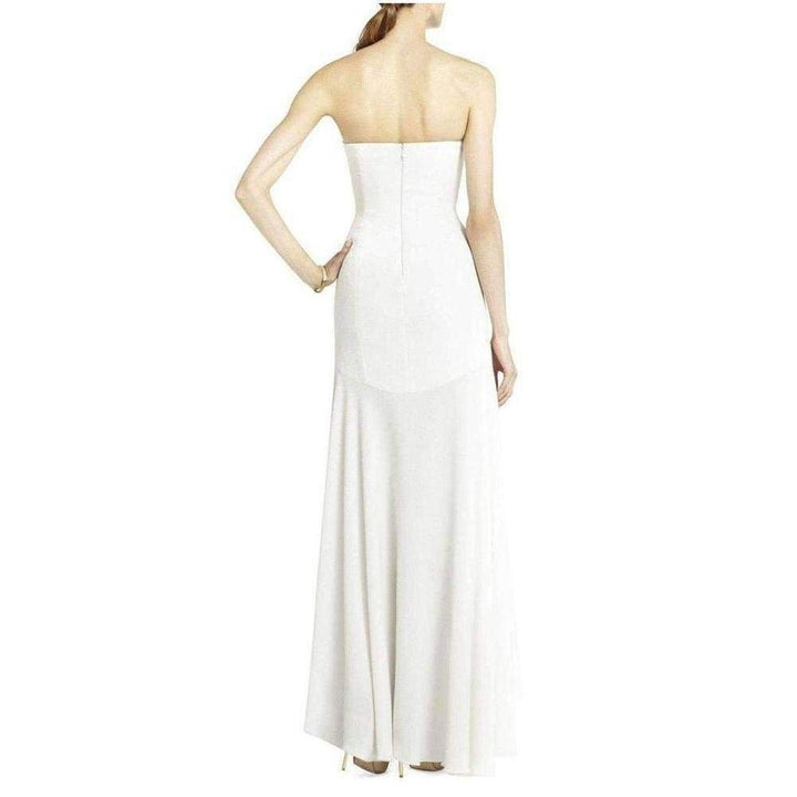 Evangelina Fitted Strapless High-Low Dress