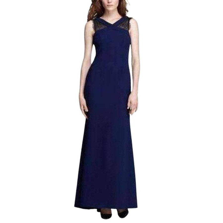 BCBGMAXAZRIA-Evans Lace Insert Evening Dress - Runway Catalog