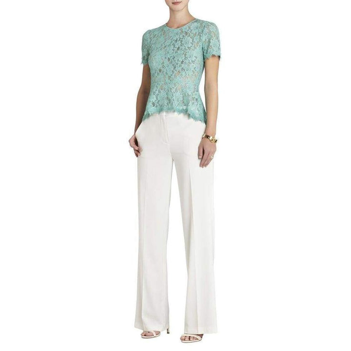 Evia Lace Peplum Top