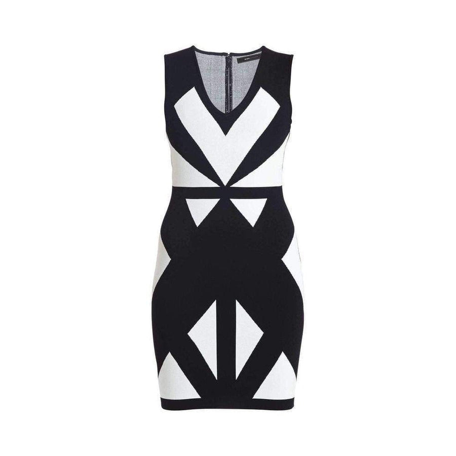 BCBGMAXAZRIA-Evinna Geometric Jacquard Dress - Runway Catalog