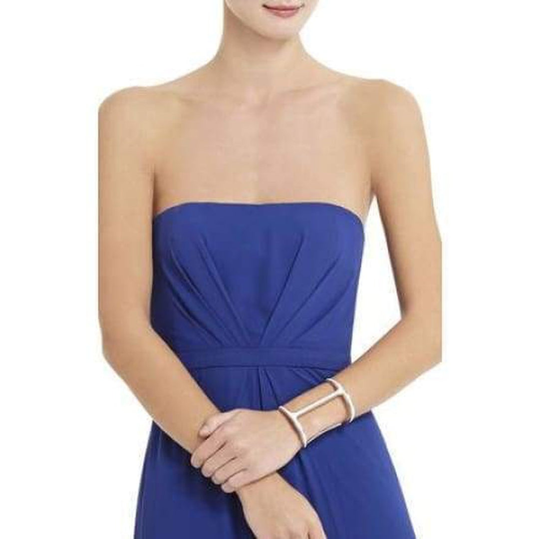 Faux-leather Covered Cutout Cuff Bracelet