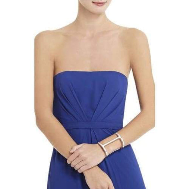 Faux-leather Covered Cutout Cuff Bracelet