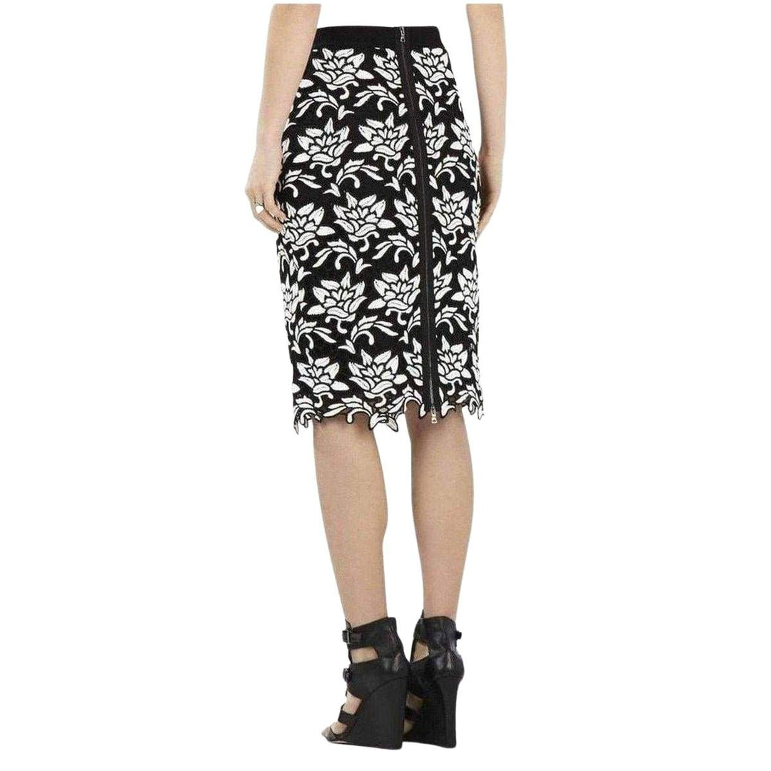 Floral Hem Pencil Skirt