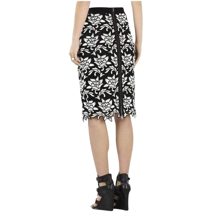 Floral Hem Pencil Skirt