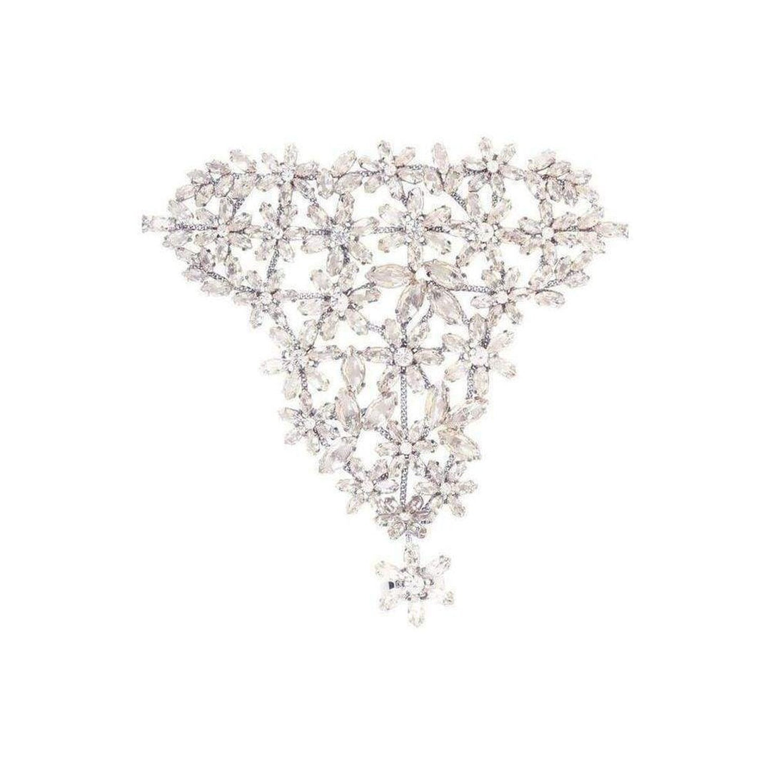 Floral Stone Hand Chain Bracelet