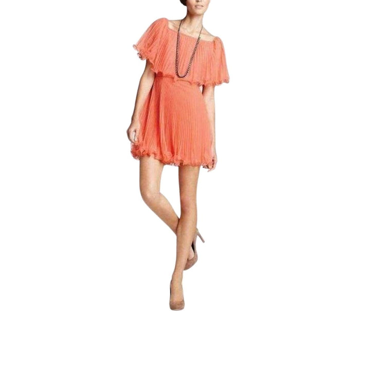 BCBGMAXAZRIA-Galia Shalom Sunburst Pleated Dress - Runway Catalog