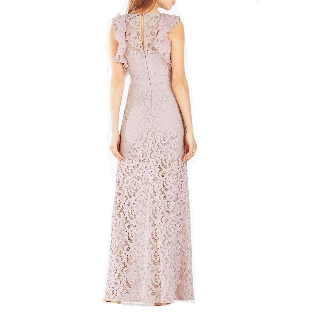 Geanna Lace Blocked Gown