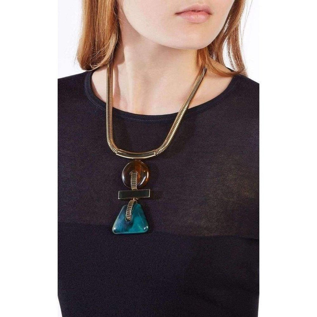 Geometric Plate Necklace