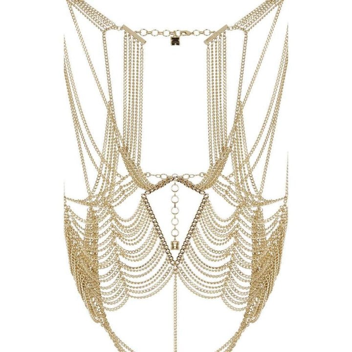 Gold Cutout Body Chain