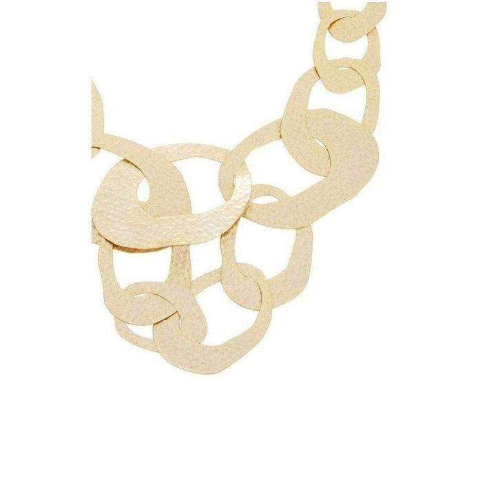 Gold Hammered Geometric Necklace