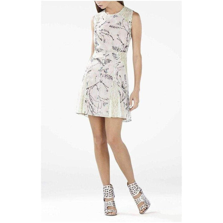 Gwenyth Blocked Sleeveless Flared Skirt Dress