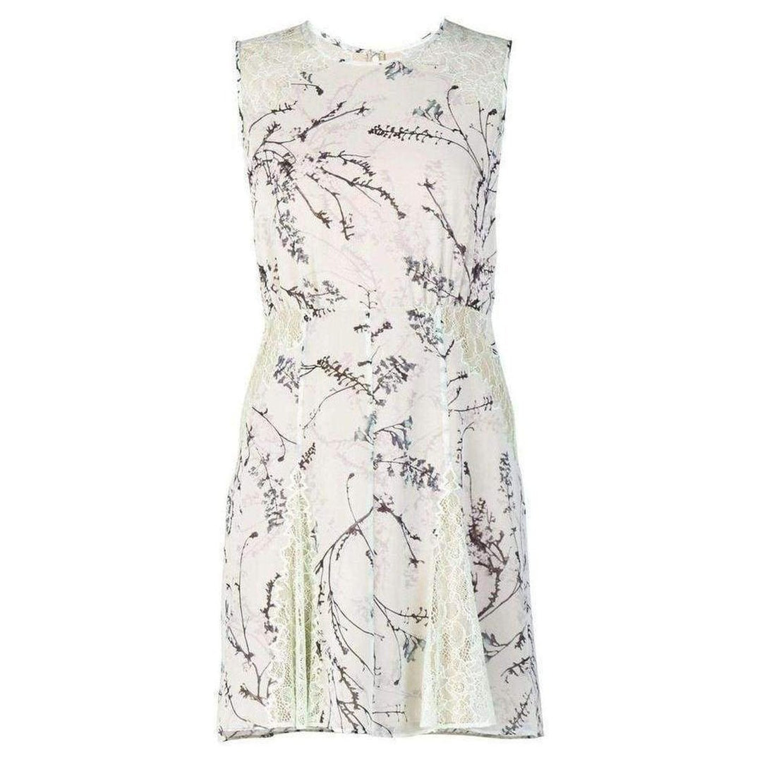 BCBGMAXAZRIA-Gwenyth Blocked Sleeveless Flared Skirt Dress - Runway Catalog