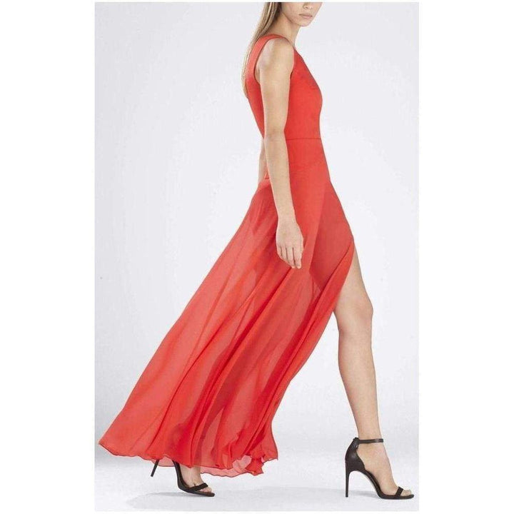 Halee Deep V-Neck Chiffon Skirt Romper