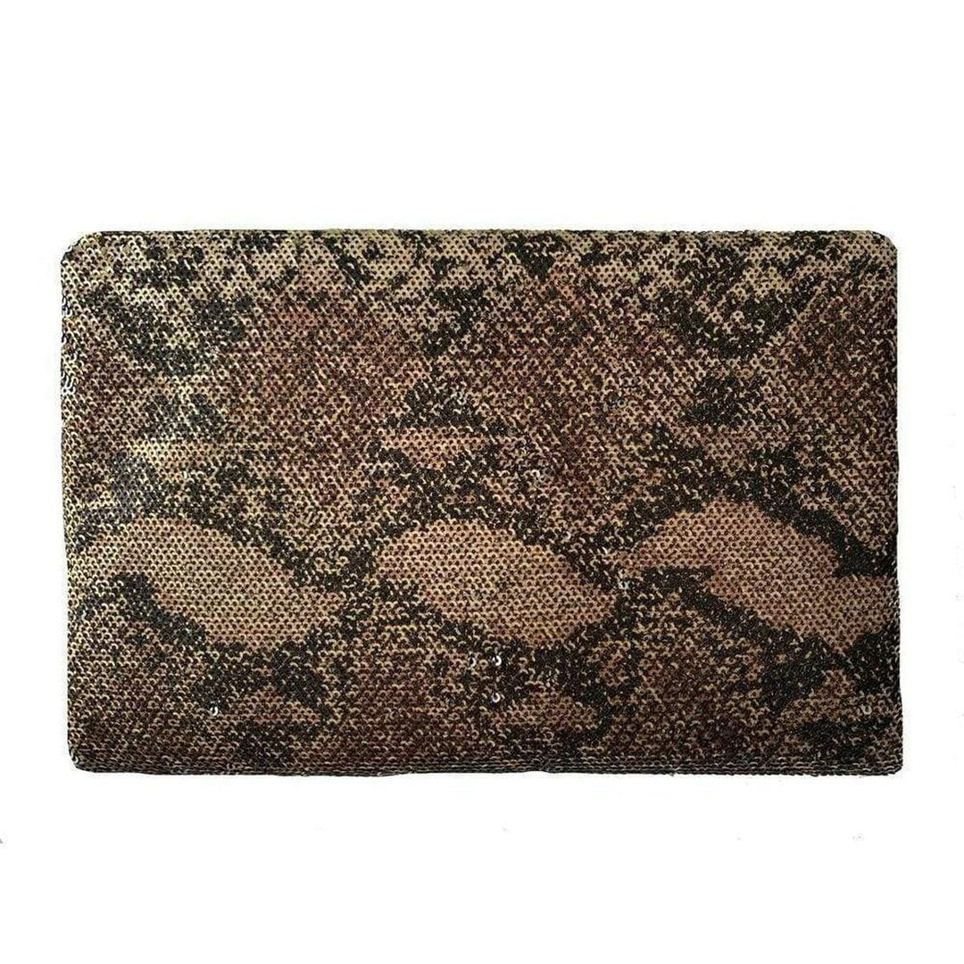Harlow Gold Black and Bronze Sequin Envelope Clutch