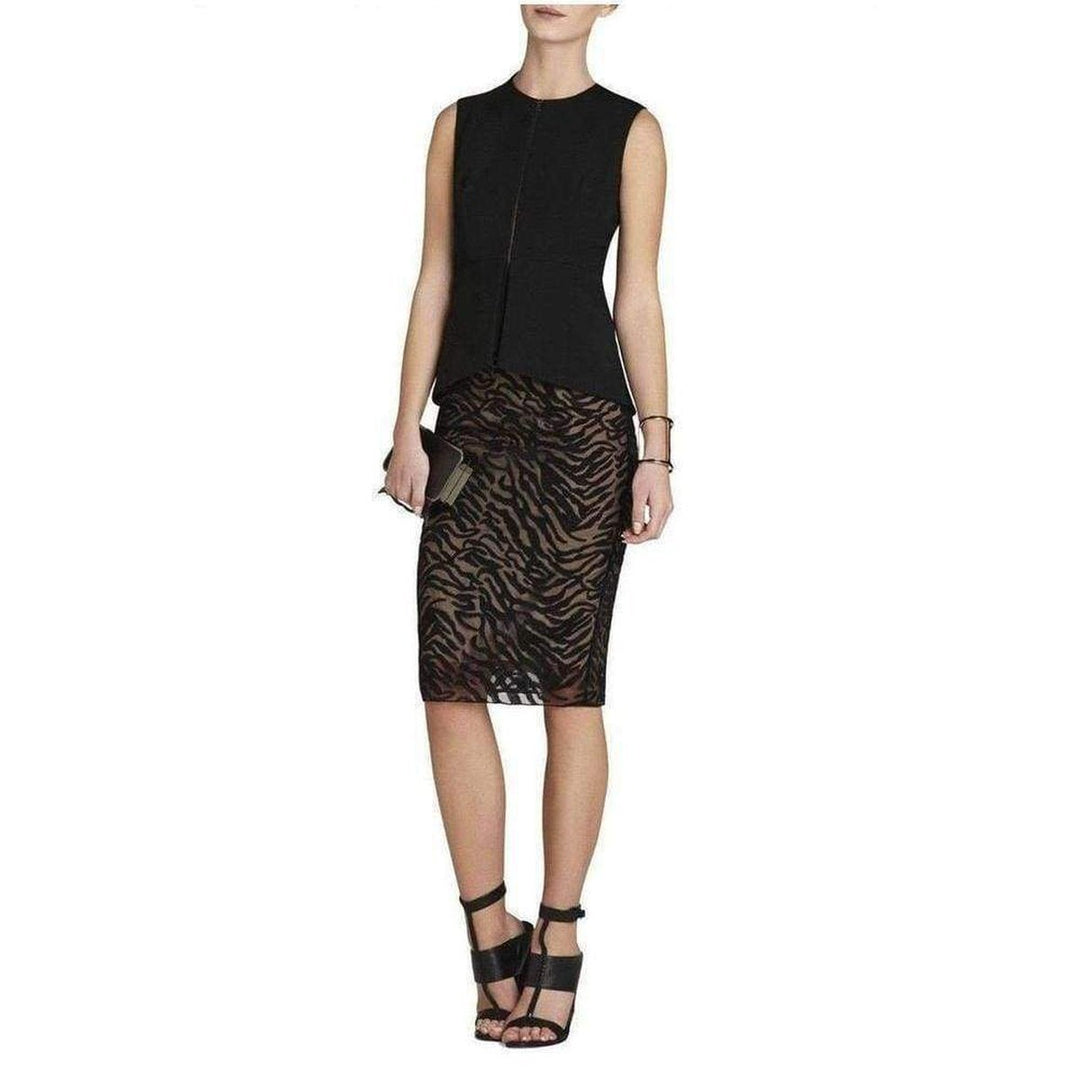 Irisa Embroidered Pencil Skirt