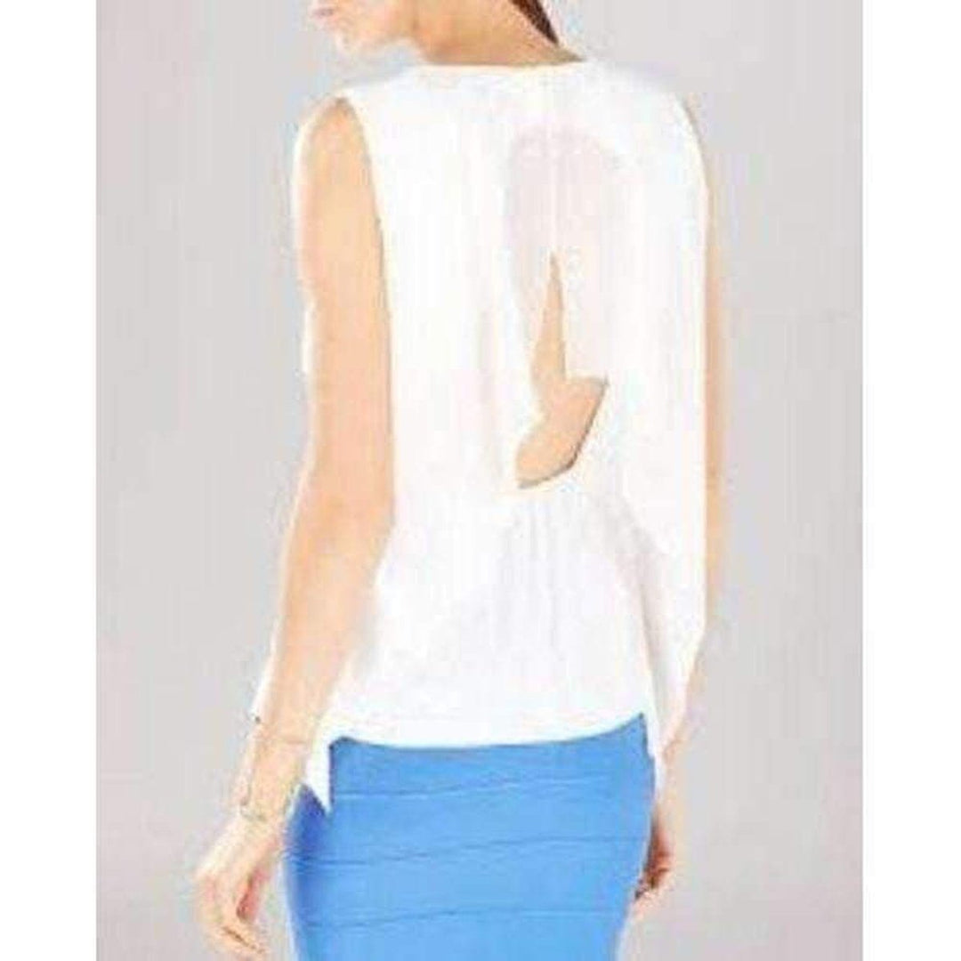 Ivorie Sleeveless Ruffle Top