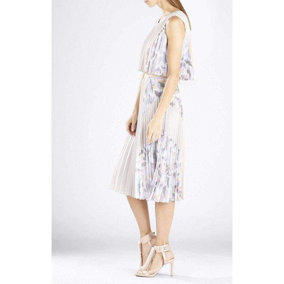 Jaelyn Print Block Pleated Dress
