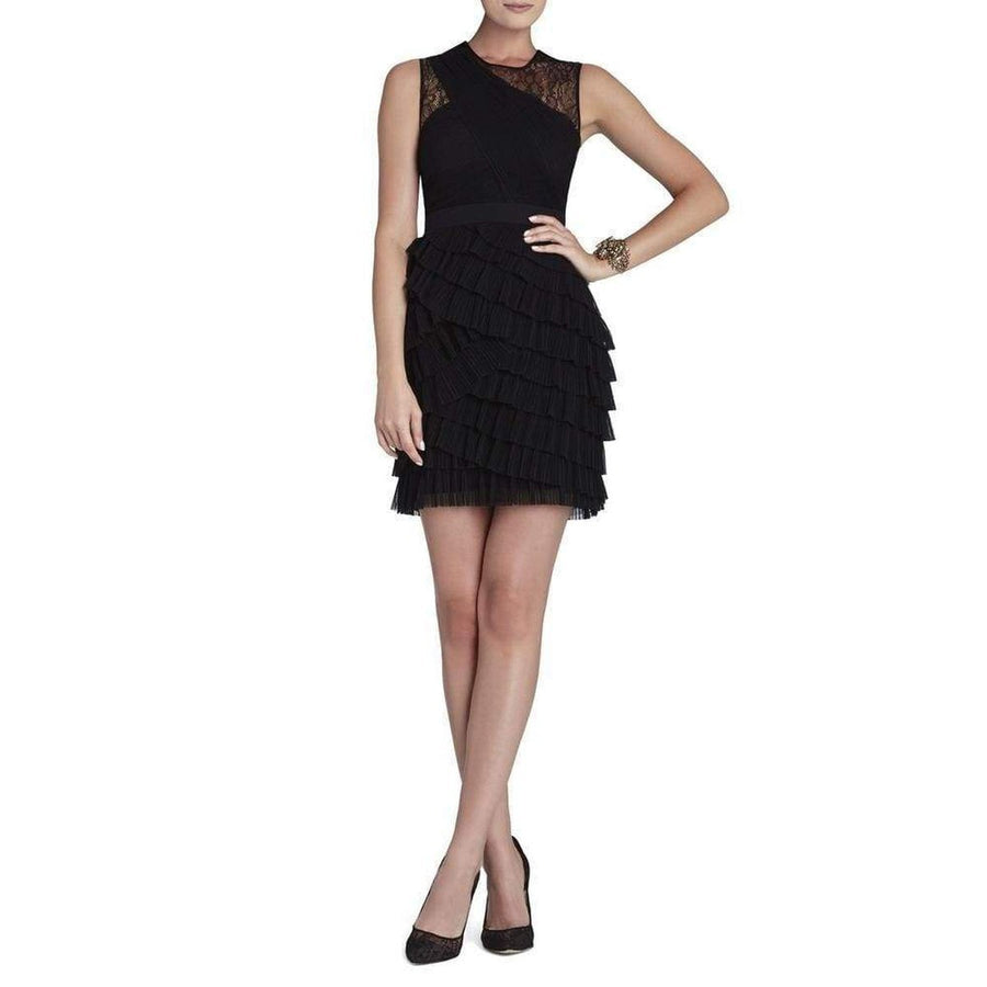 BCBGMAXAZRIA-Jaya Pleated Sleeveless Dress - Runway Catalog