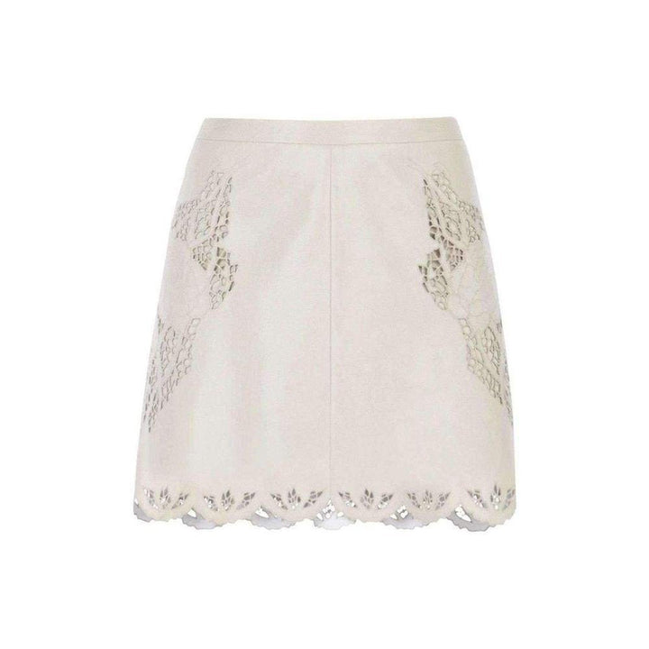 BCBGMAXAZRIA-Jenhifer Embroidered Faux-Leather Miniskirt RPY3F642 - Runway Catalog