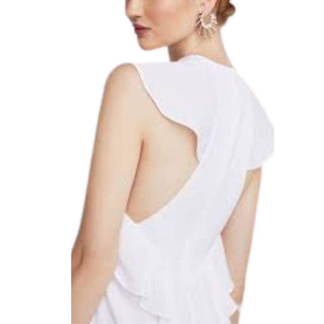 Jenni Ruffle-Shoulder Racerback Dress
