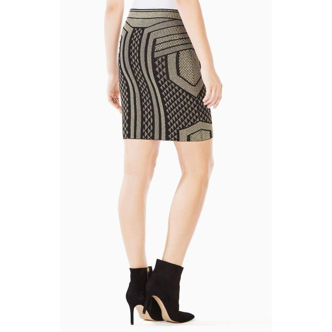 Josa Metallic Pencil Skirt