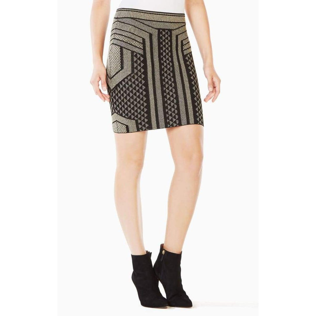 Josa Metallic Pencil Skirt