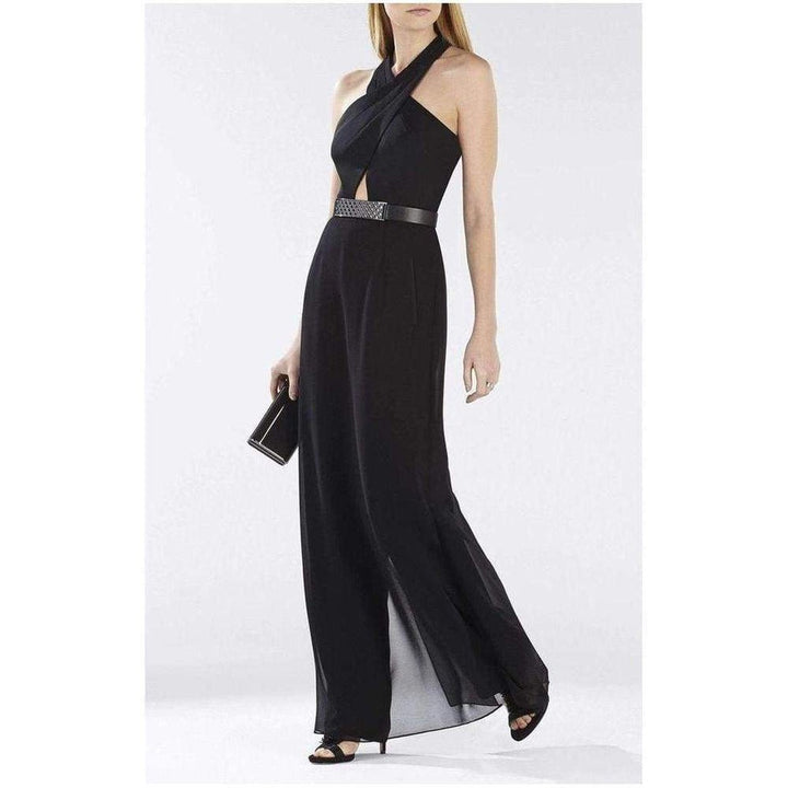 Josselyn Black Halter Top Jumpsuit