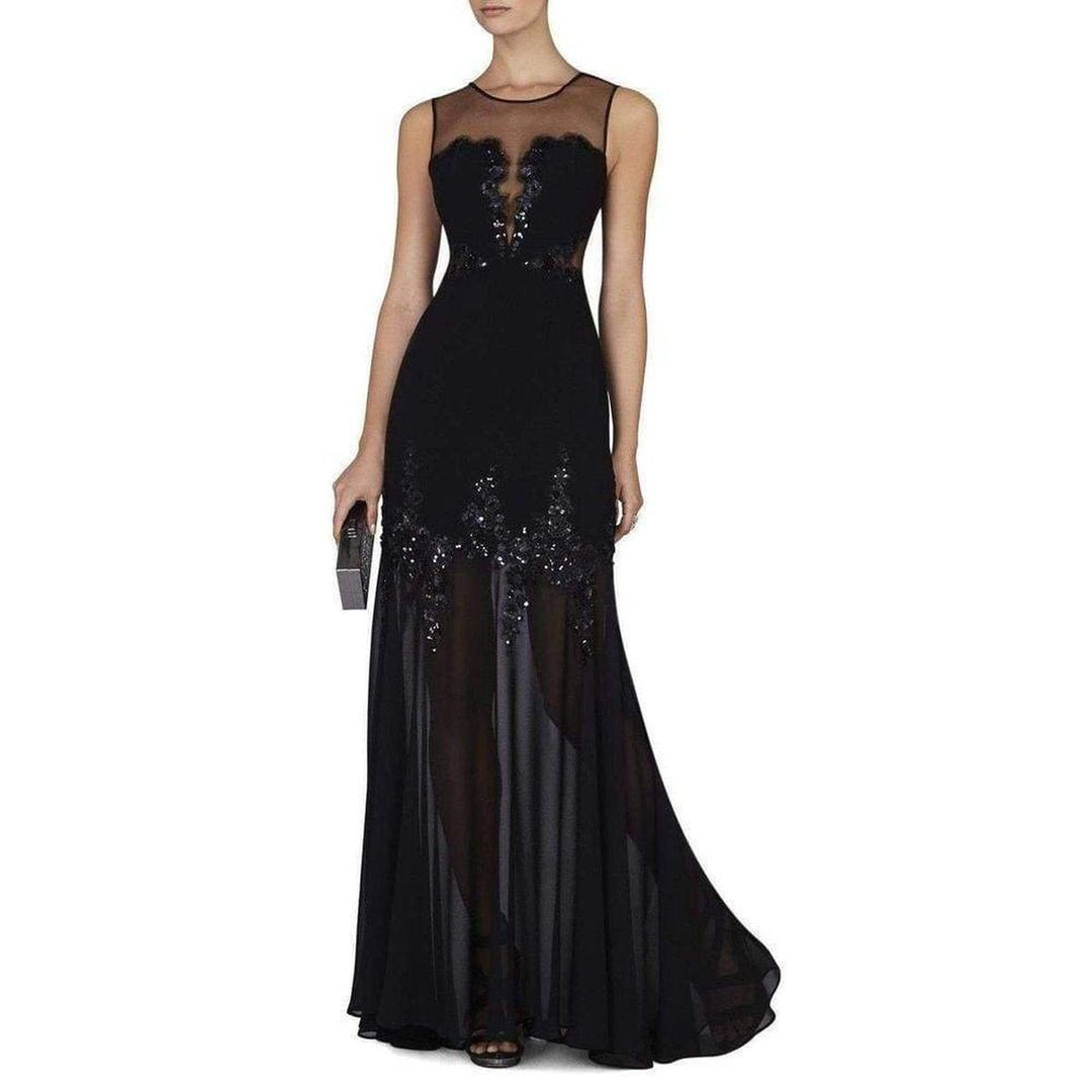 Juliane Mesh Yoke Gown