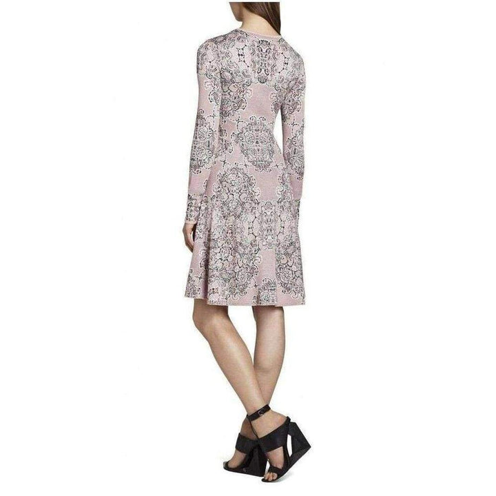 Julisa Geometric Jacquard Silk Dress
