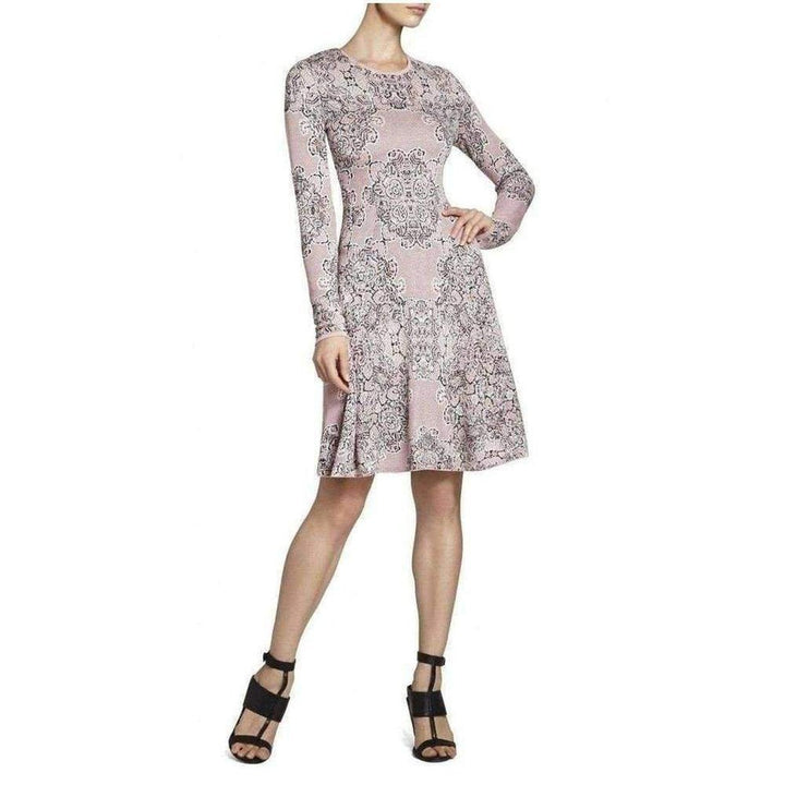 Julisa Geometric Jacquard Silk Dress
