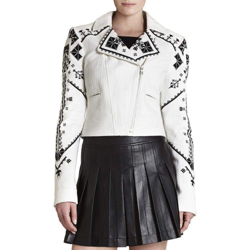 Kade Embroidered Moto Jacket