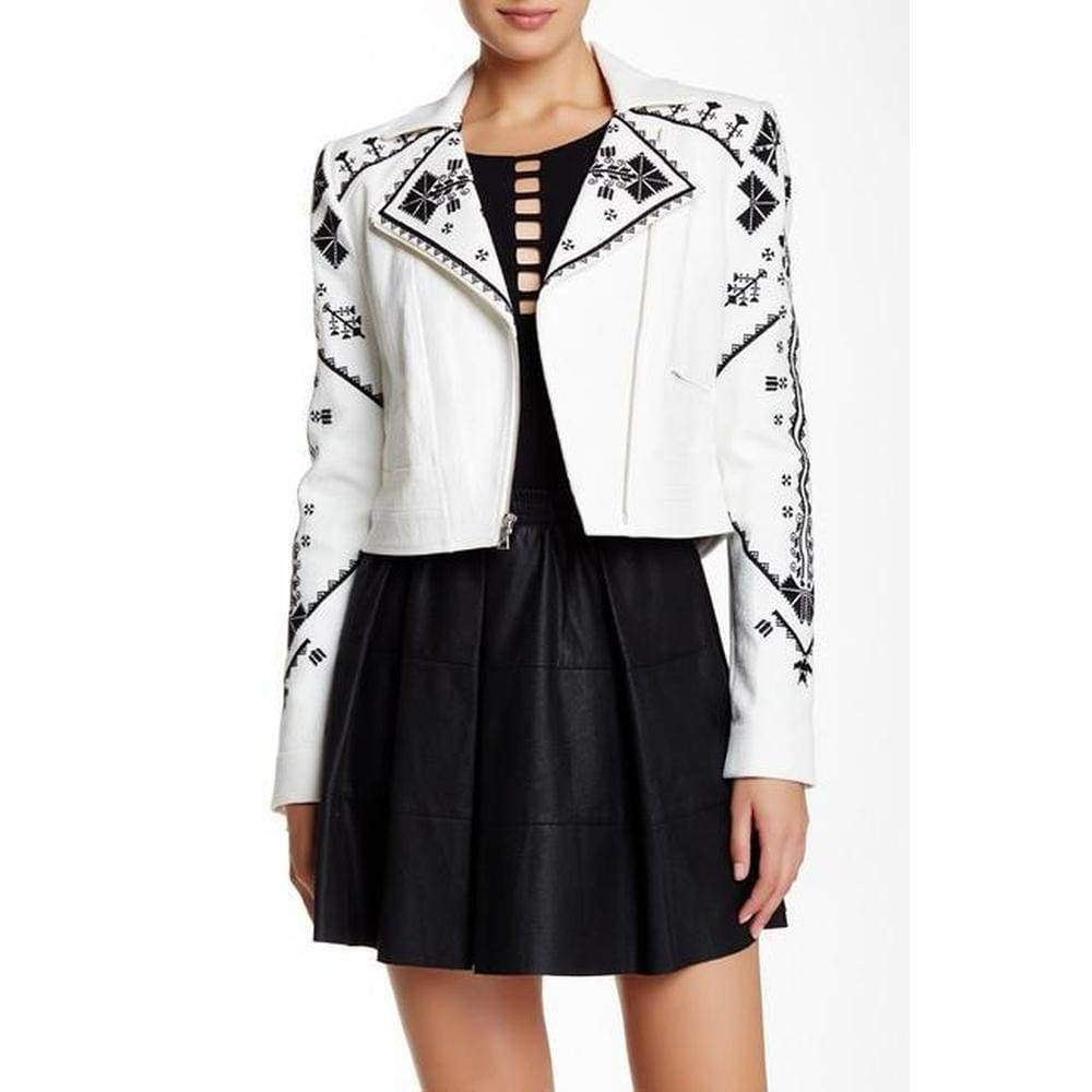 Kade Embroidered Moto Jacket