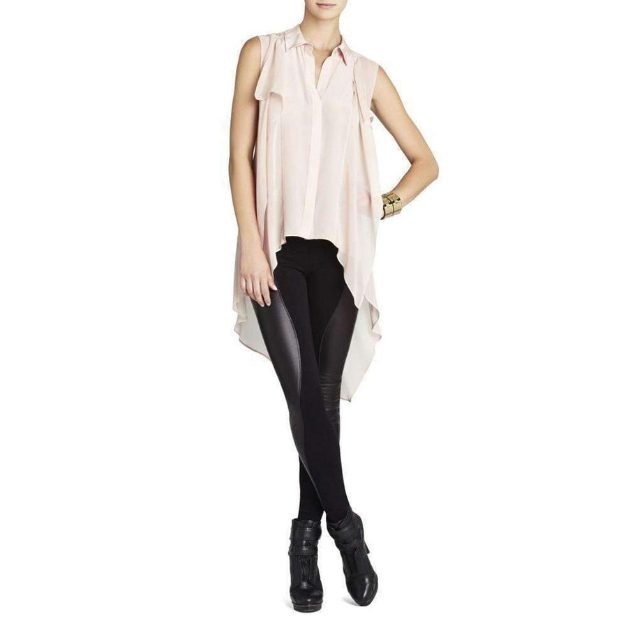 BCBGMAXAZRIA-Kaley Cascading Back Button up Shirt - Runway Catalog