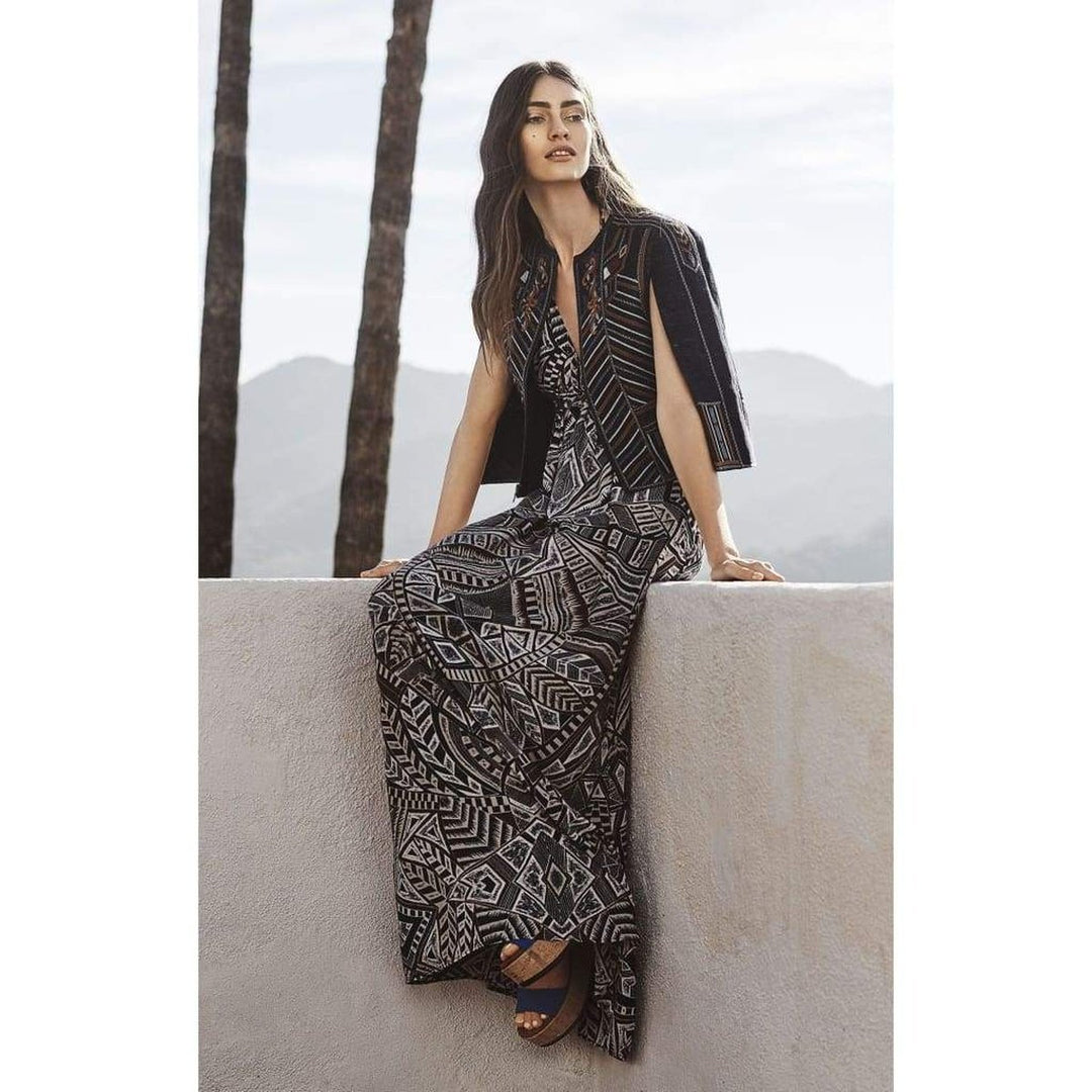 Kamala Medallion Print Maxi Dress
