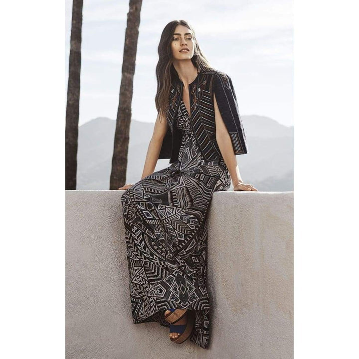 Kamala Medallion Print Maxi Dress