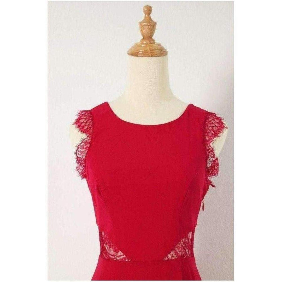 Karey Maxi Lace Detail Turkish Pink Dress