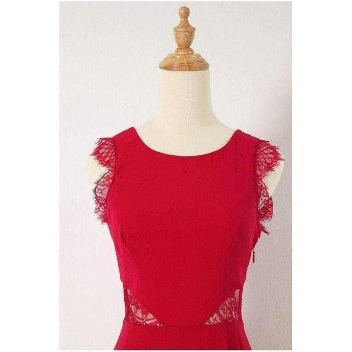 Karey Maxi Lace Detail Turkish Pink Dress